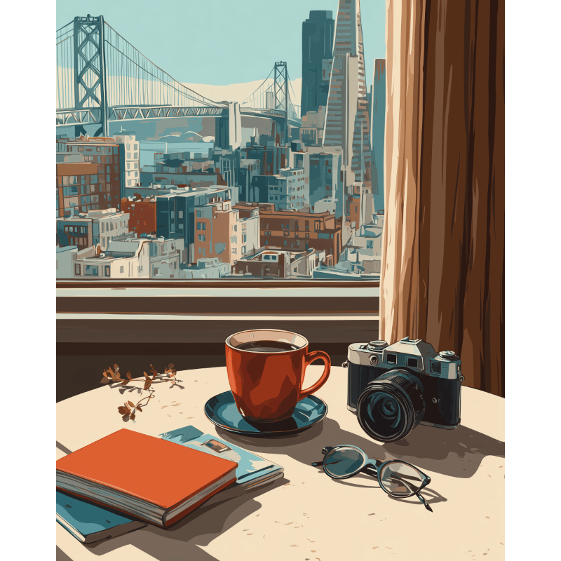 City Lights & Cozy Moments - Paint by Numbers Kit