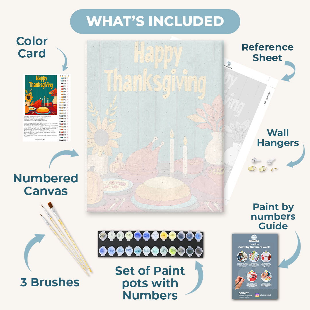 Thanksgiving Feast Scene - Detail 3