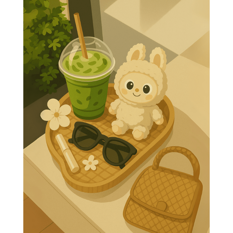 Matcha Mornings Paint Kit - Paint by Numbers Kit