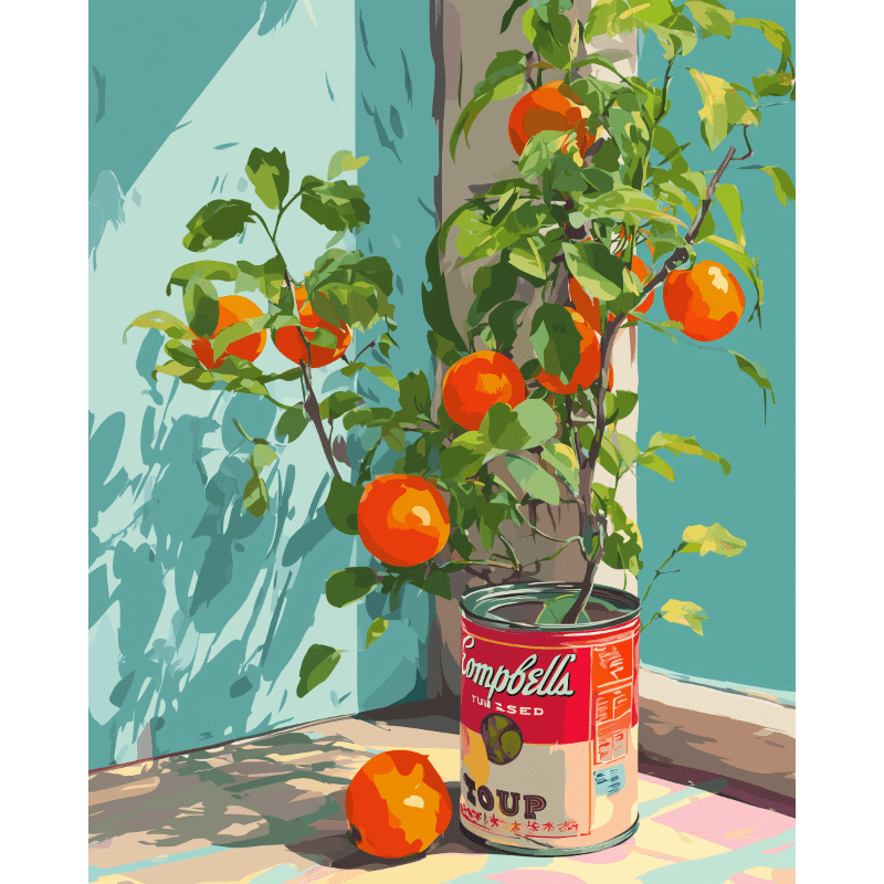 Citrus Symphony in a Can - Paint by Numbers Kit
