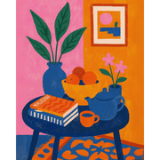 Cozy Nook with Blooms - Paint by Numbers Kit