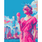 Dreams of Liberty & City Lights - Paint by Numbers Kit