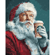 Santa’s Morning Coffee - Paint by Numbers Kit