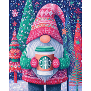 Nordic Gnome & Winter Cheer - Paint by Numbers Kit