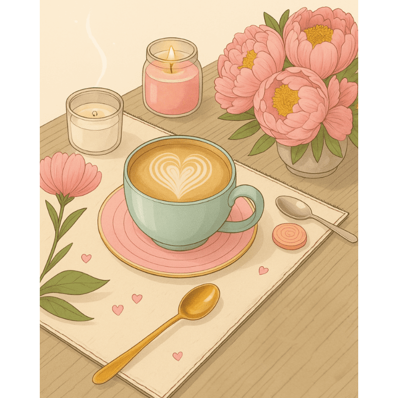 Evening Romance & Soft Glow - Paint by Numbers Kit