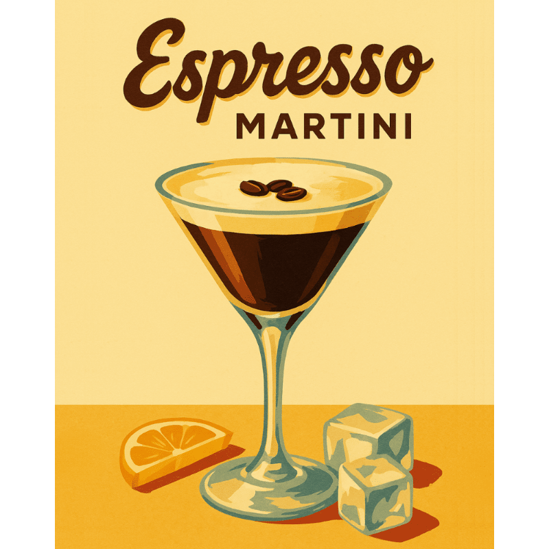 Coffee & Cocktails Bliss - Paint by Numbers Kit