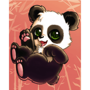 Joyful Panda Joyride - Paint by Numbers Kit
