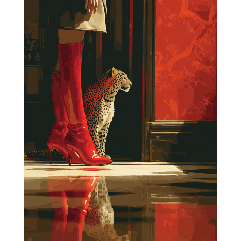 Red Room Glamour - Paint by Numbers Kit