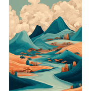 Serene Japanese Landscape - Paint by Numbers Kit