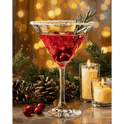 Holiday Elegance: Christmas & Cocktails - Paint by Numbers Kit