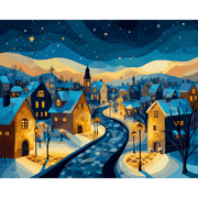 Holiday Sunset Serenity - Paint by Numbers Kit