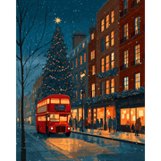 London Christmas Dream Scene - Paint by Numbers Kit