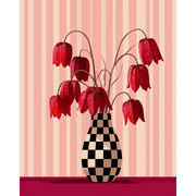 Elegant Geometric Flowers - Paint by Numbers Kit