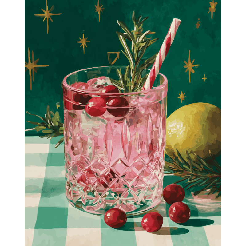 Cranberry Sparkle - Paint by Numbers Kit