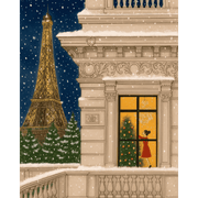 Parisian Christmas Evening - Paint by Numbers Kit