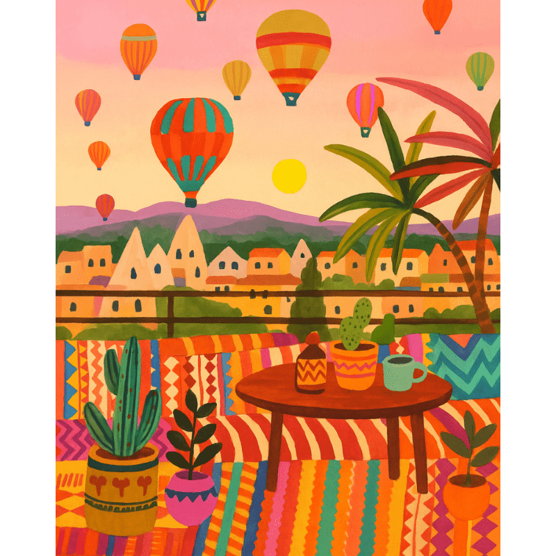 Vivid Cappadocia Sky - Paint by Numbers Kit