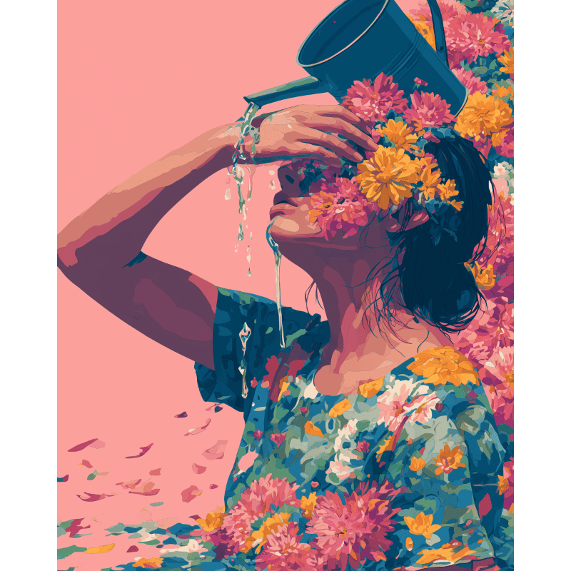 Inner Bloom Watercolor Inspiration - Paint by Numbers Kit