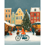 Festive Amsterdam Market Scene - Paint by Numbers Kit