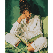 Cozy Reading Nook Scene - Paint by Numbers Kit