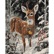 Rudolph in Winter Glow - Paint by Numbers Kit