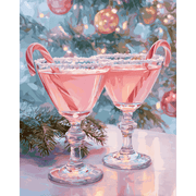 Festive Pink Punch - Paint by Numbers Kit