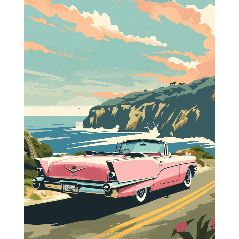 Ocean Road Trip Adventure - Paint by Numbers Kit