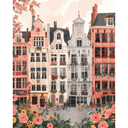 Pink Belgian Charm - Paint by Numbers Kit