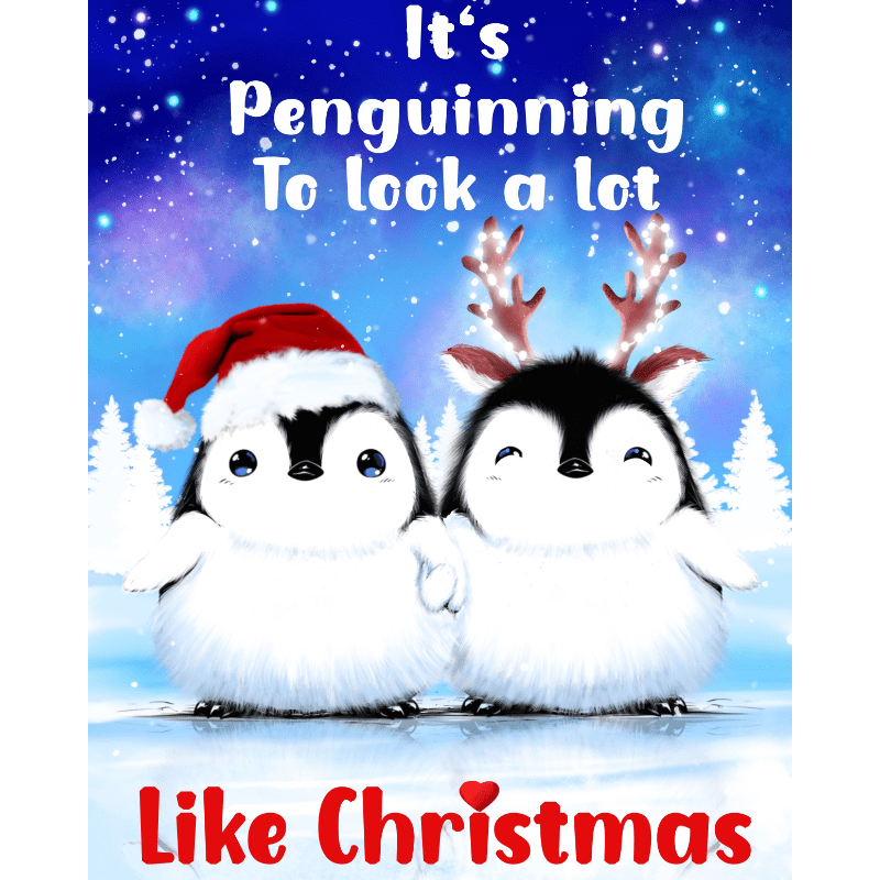 Winter Penguin Parade - Paint by Numbers Kit