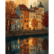 Autumn in Prague - Paint by Numbers Kit