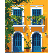 Vibrant Lisbon Streets - Paint by Numbers Kit