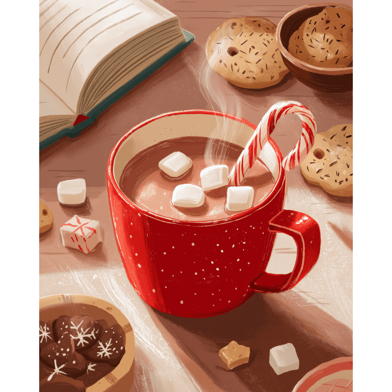 Winter Holiday Treats - Paint by Numbers Kit