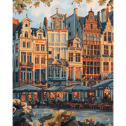 Brussels Sunset & Charm - Paint by Numbers Kit