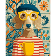 Chic French Pooch - Paint by Numbers Kit