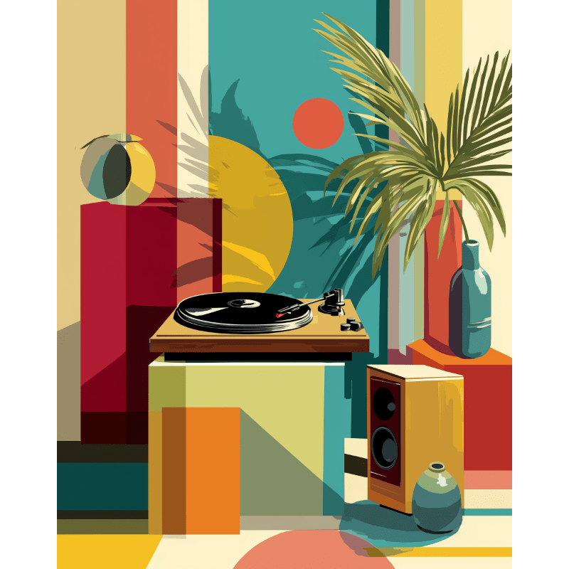 Music & Abstract Harmony - Paint by Numbers Kit