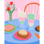 French Treats & Shakes - Paint by Numbers Kit