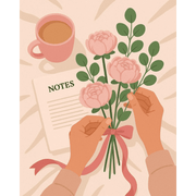 Coffee & Blooms Notes - Paint by Numbers Kit