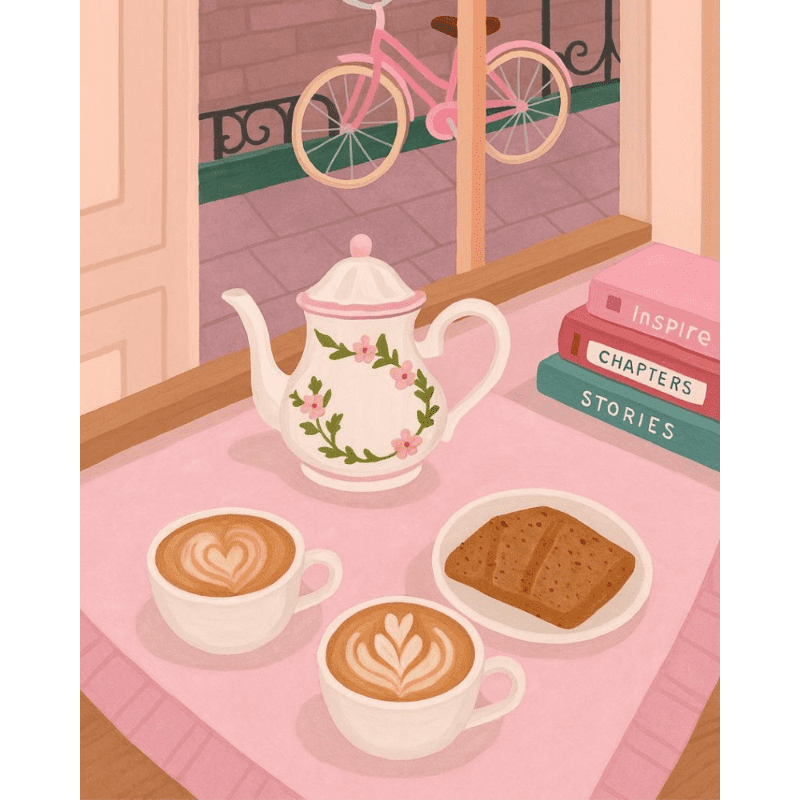 Parisian Café Moments - Paint by Numbers Kit