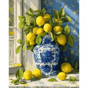 Lemon & Light Still Life - Paint by Numbers Kit