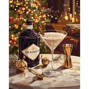 Holiday Sip: Elegant Drink by Number - Paint by Numbers Kit