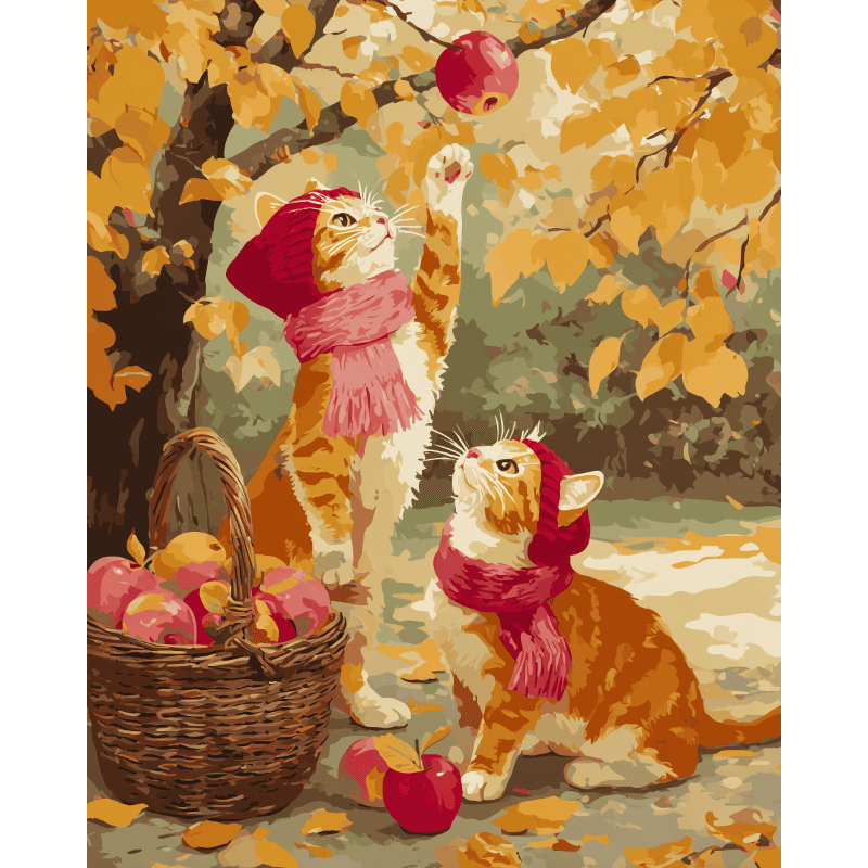 Autumn Apple Harvest - Paint by Numbers Kit