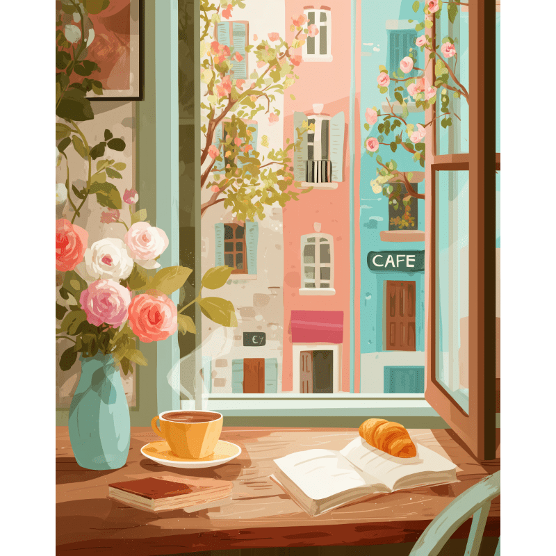 French Morning Muse - Paint by Numbers Kit