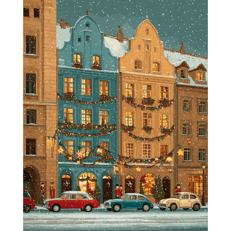 Festive Berlin Lights - Paint by Numbers Kit