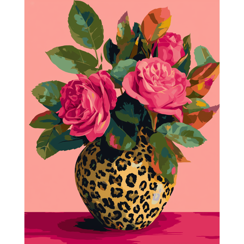 Wild Rose Elegance - Paint by Numbers Kit