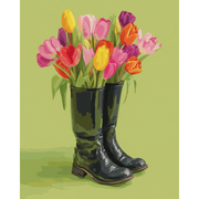 Floral Pathway - Paint by Numbers Kit