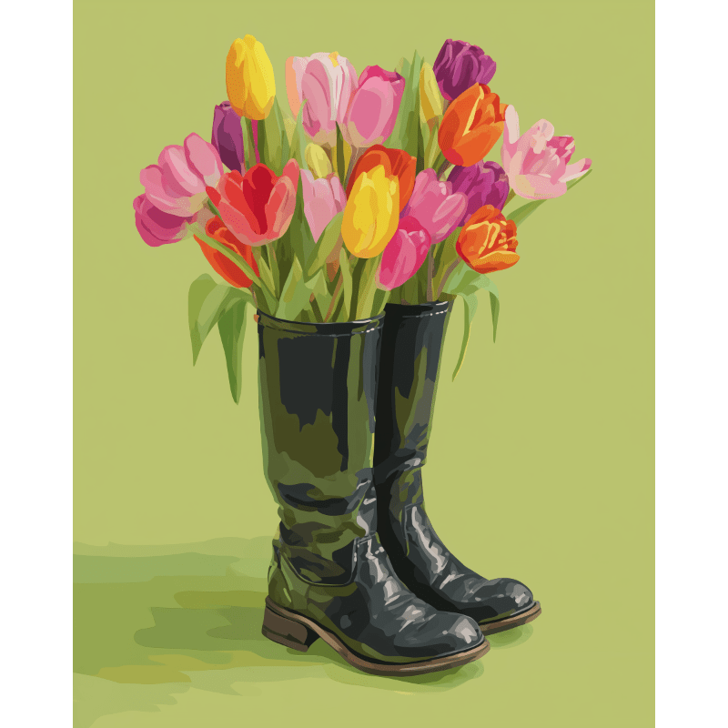 Floral Pathway - Paint by Numbers Kit