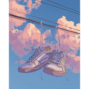 Sky-High Sneakers - Paint by Numbers Kit