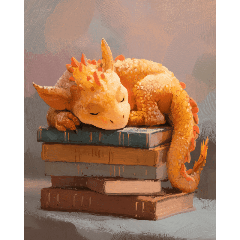 Wise Guardian Dragon - Paint by Numbers Kit