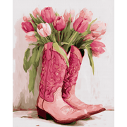Tulip Cowgirl Charm - Paint by Numbers Kit
