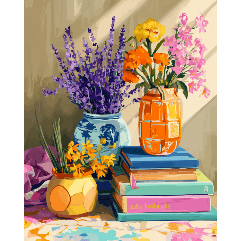 Floral Arrangement Elegance - Paint by Numbers Kit