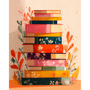 Colorful Bookish Escape - Paint by Numbers Kit